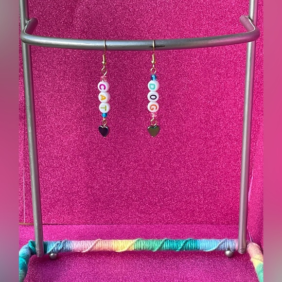 🐱 CatDog Earrings 🐶 - Picture 2 of 2